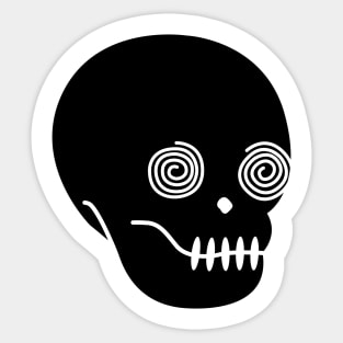 DIZZY SKULL Sticker